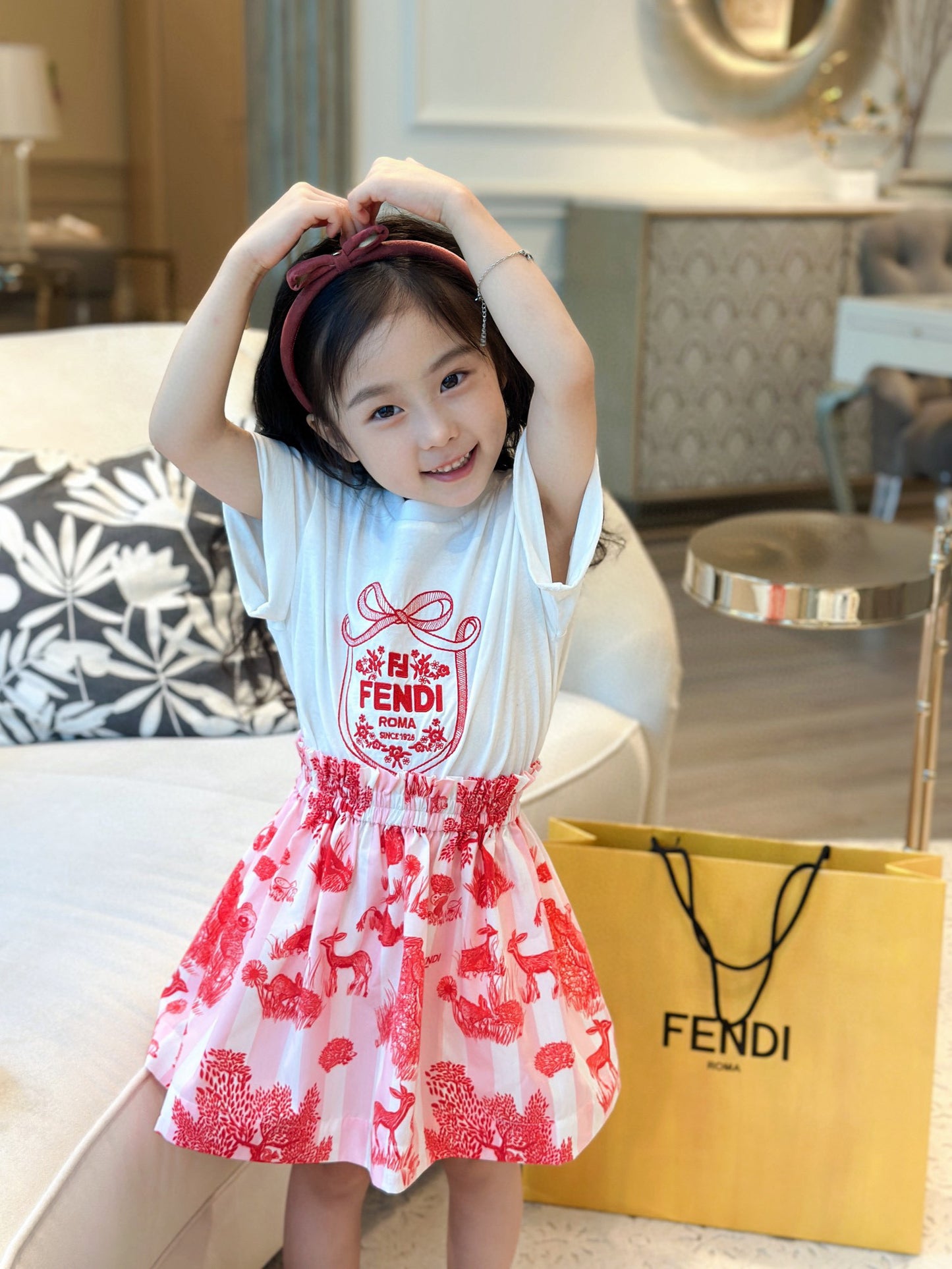 Fendi T-Shirt/Skirt Set
