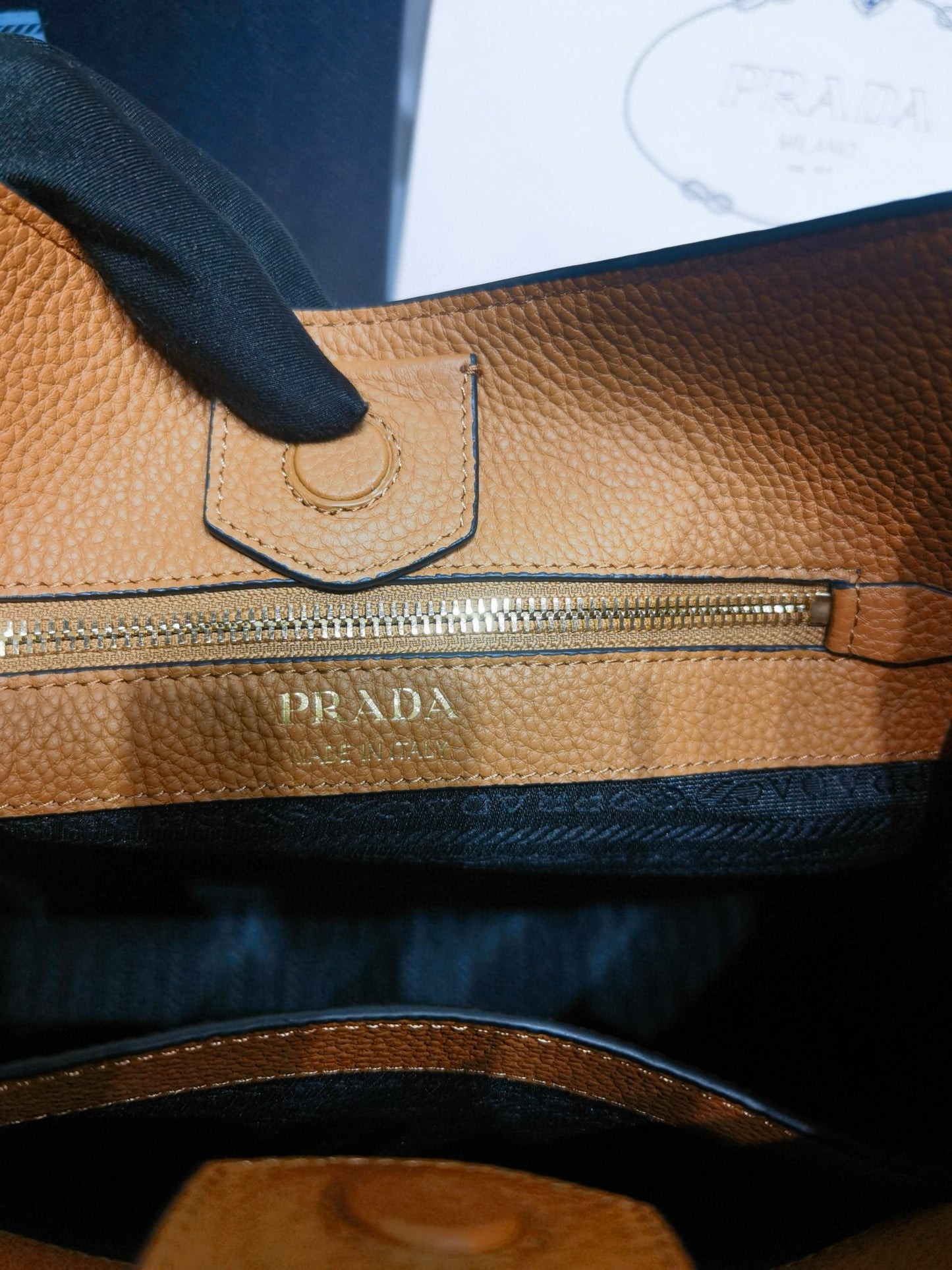 PD Mini Leather Shoulder Bag 30x28x12cm