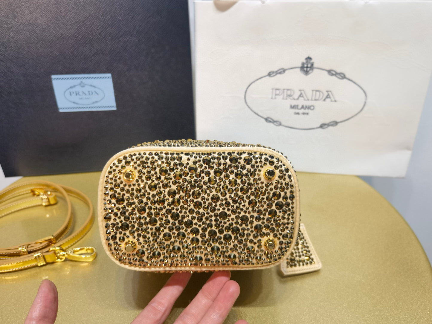 Prada Crystal Bucket Bag