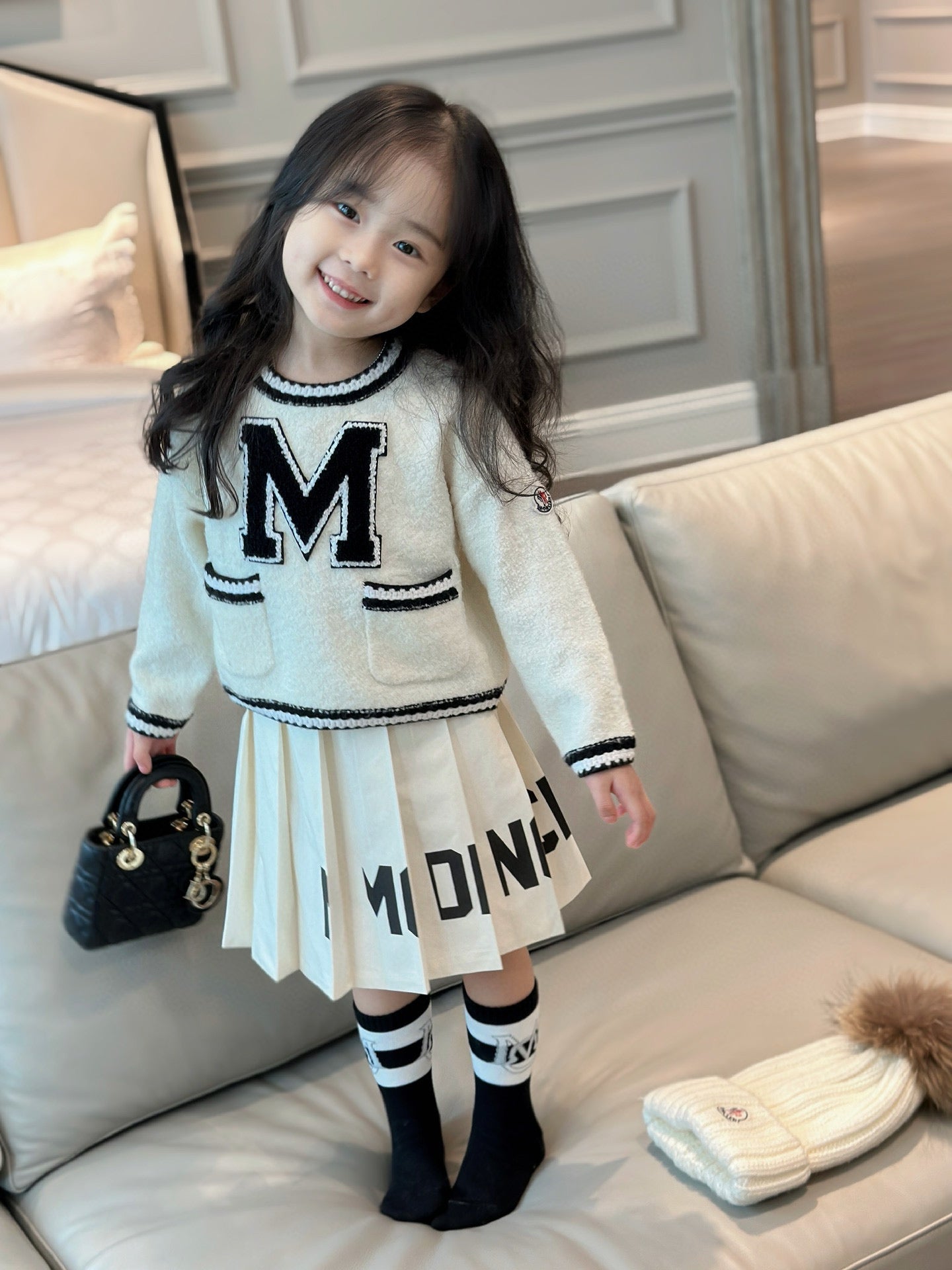 Moncler Sweater/Skirt Set