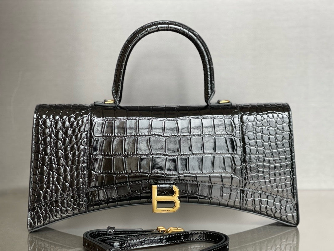 BLCG Hourglass XS Crocodile Tote Bag(6x15x35cm)