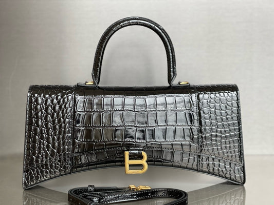 BLCG Hourglass XS Crocodile Tote Bag(6x15x35cm)