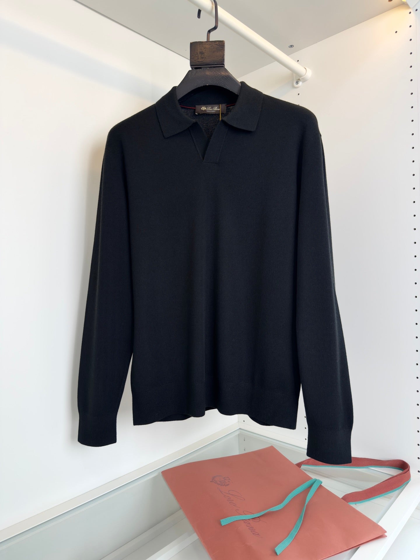Loro Piana Long Sleeve Polo