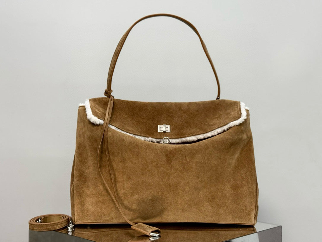 BLCG Rodeo Medium Suede Handbag 40x30x13cm