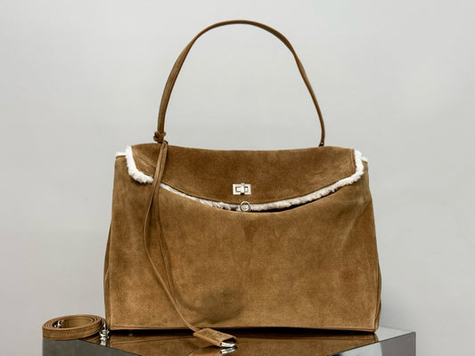 BLCG Rodeo Medium Suede Handbag 40x30x13cm