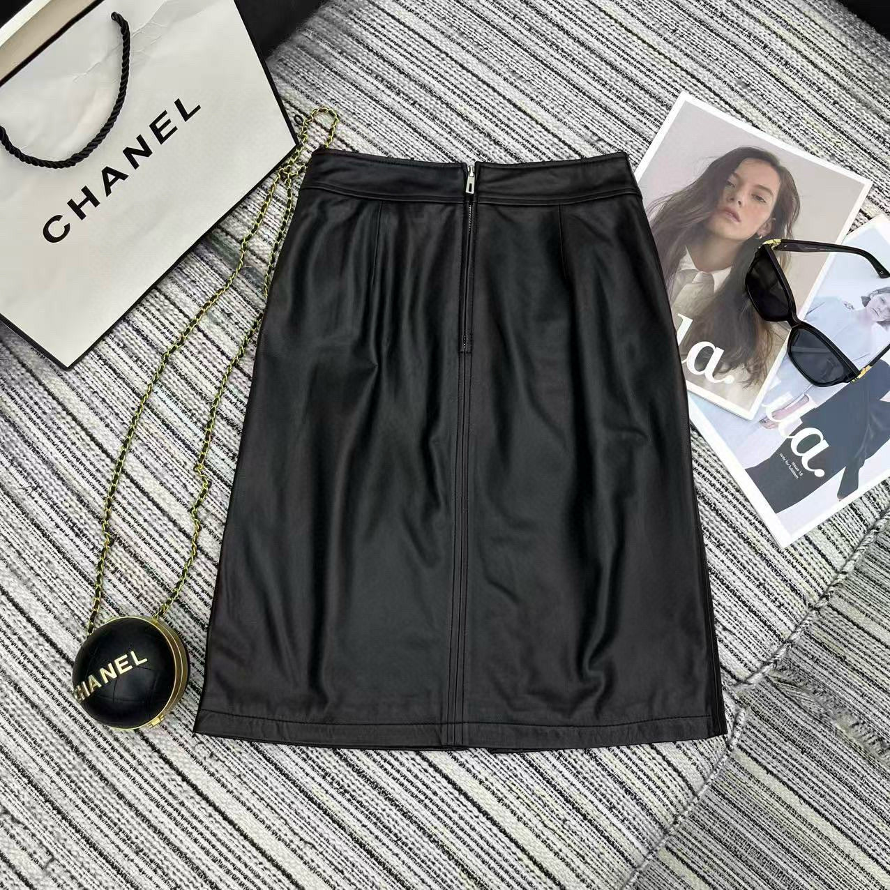 Chanel Leather Shorts