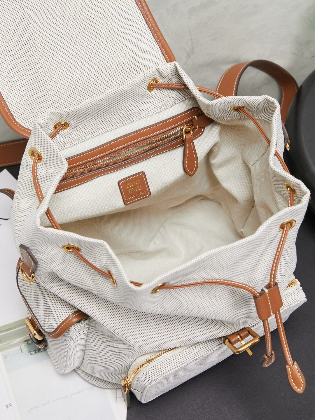 Miu Miu Backpack 29.5x25x12.5cm