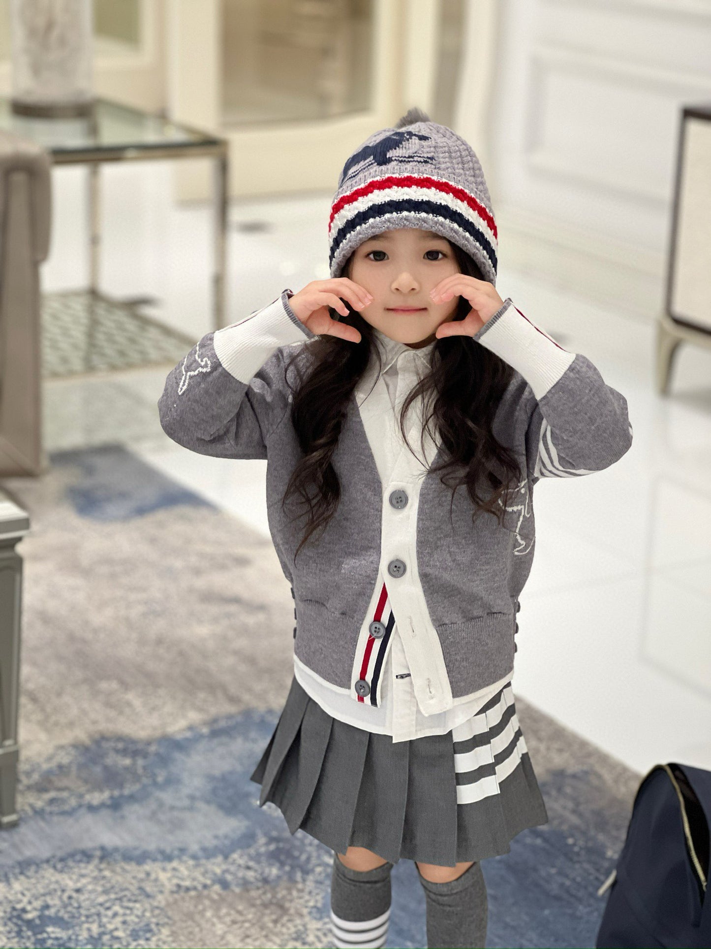 TB Cardigan/Skirt Set