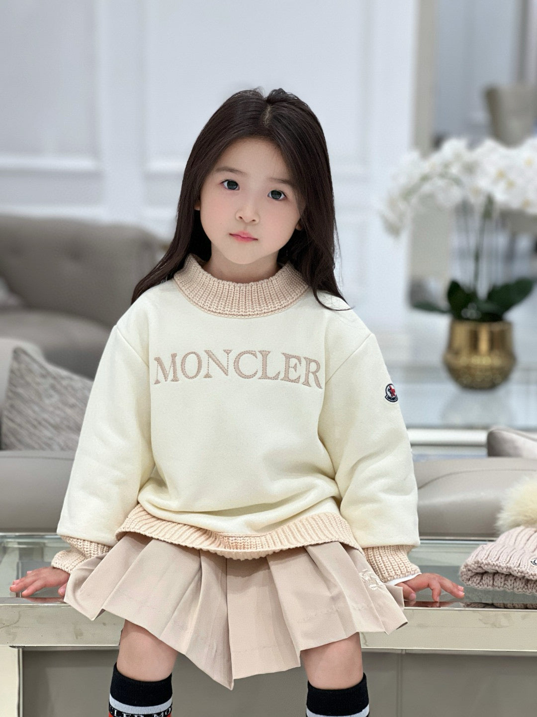 Moncler Sweater/Skirt Set