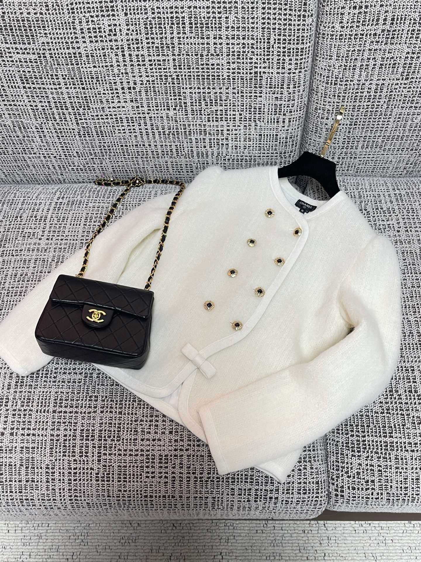 Chanel Cardigan With Skirt Set