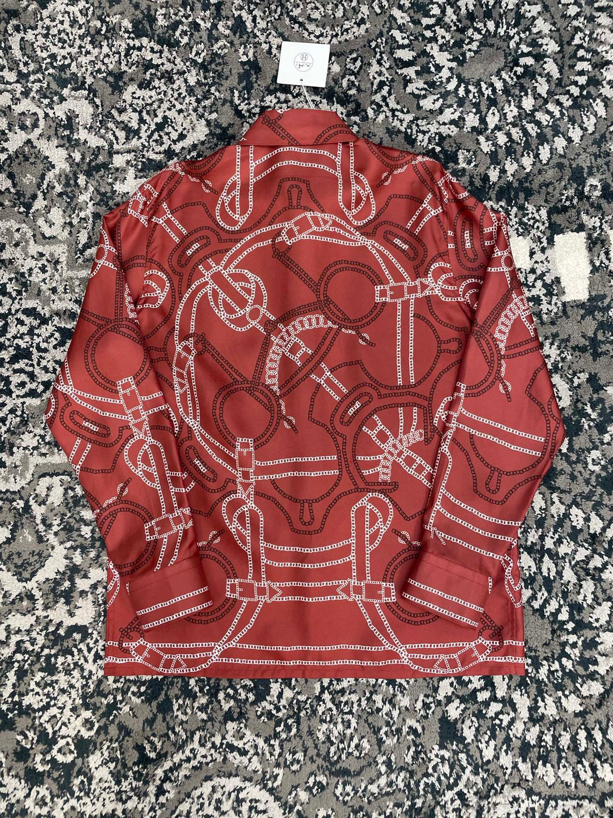 Hermes Long Sleeve Silk Shirt