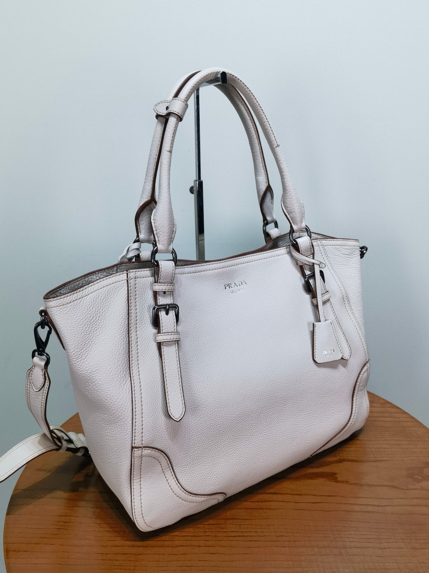 PD Large Leather Tote Bag 38x32x14cm