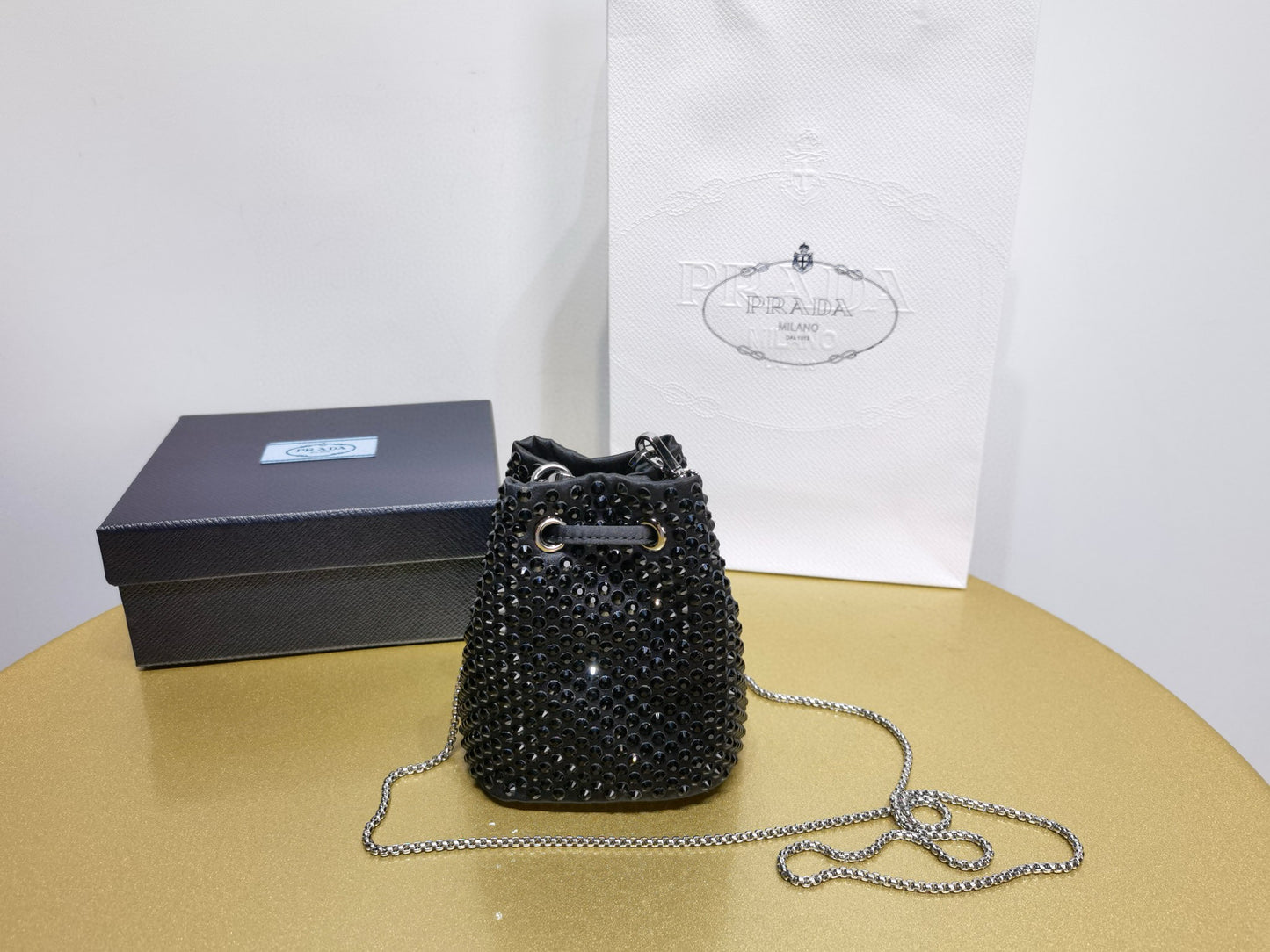 Prada Crystal Cross Body Bag Mini