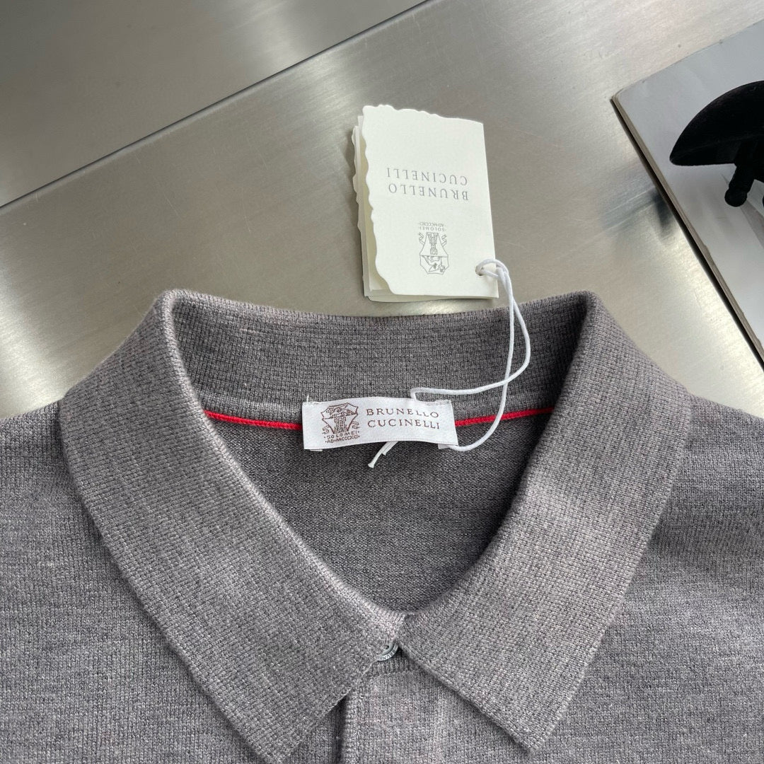 Brunello Cucinelli Long Sleeve Polo
