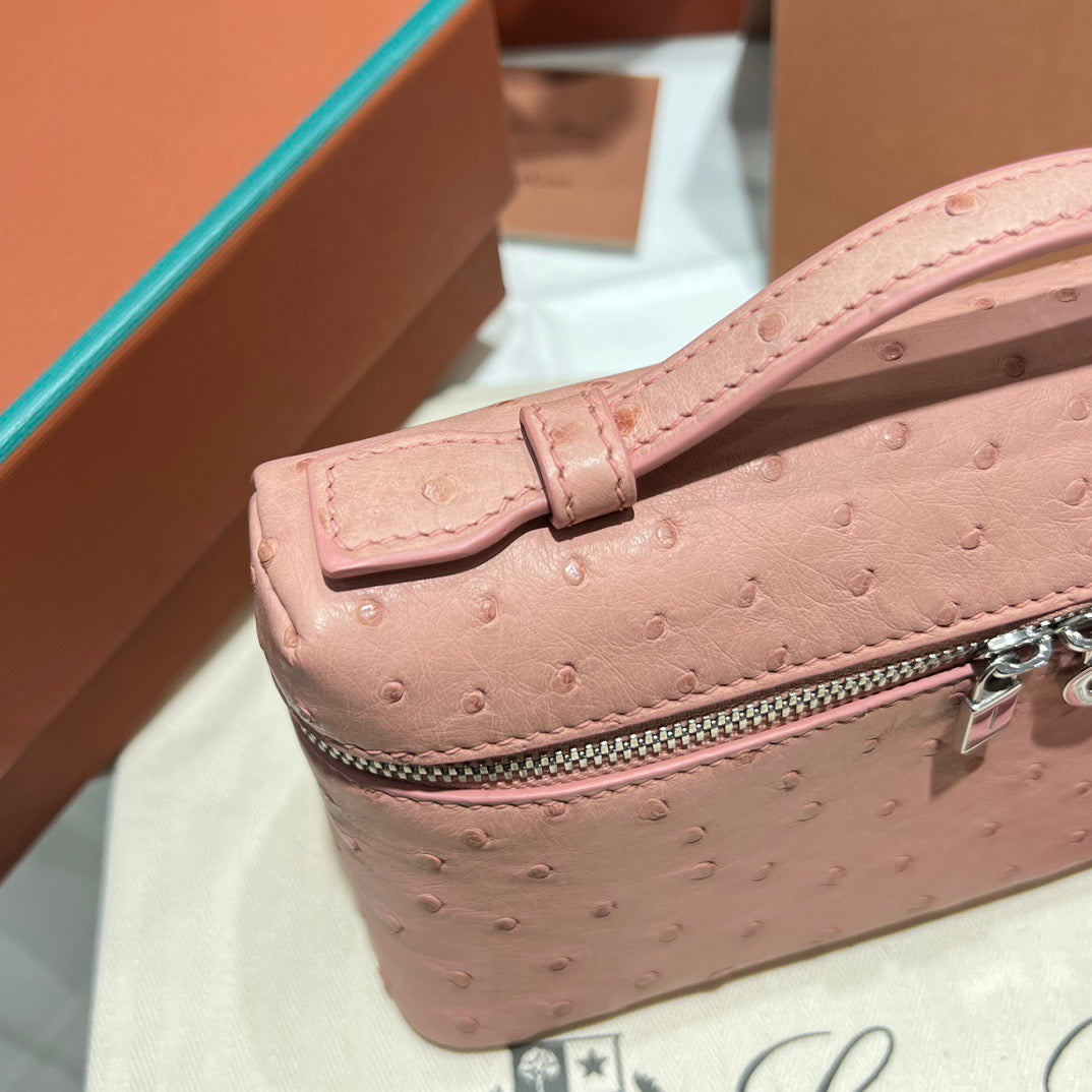 LP Extra Pocket L19 Ostrich Leather Bag