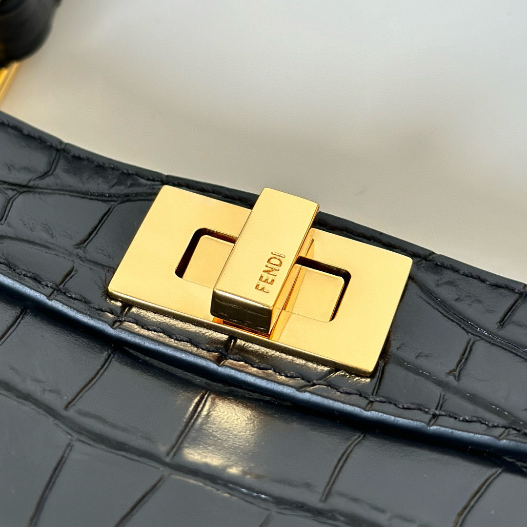 Fendi Peekaboo ISeeU Petite Precious Skin Bag