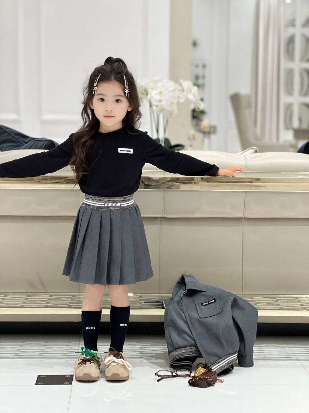 MiuMiu Sweater/Skirt Set