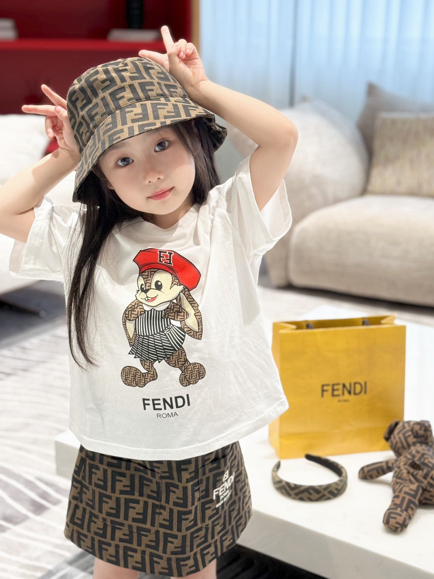 Fendi Shirt/Skirt Set