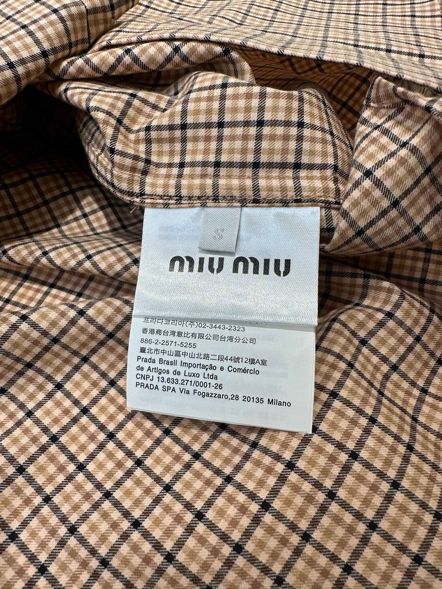 Miu Miu Long Sleeve Shirt