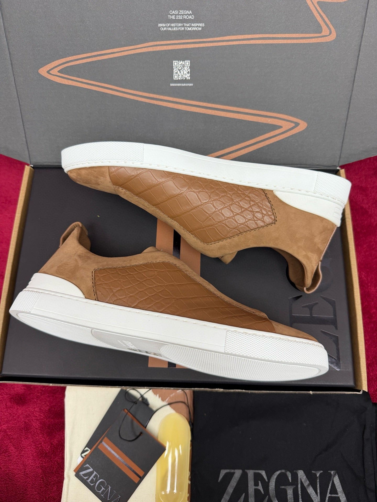 Zegna Alligator Sneakers