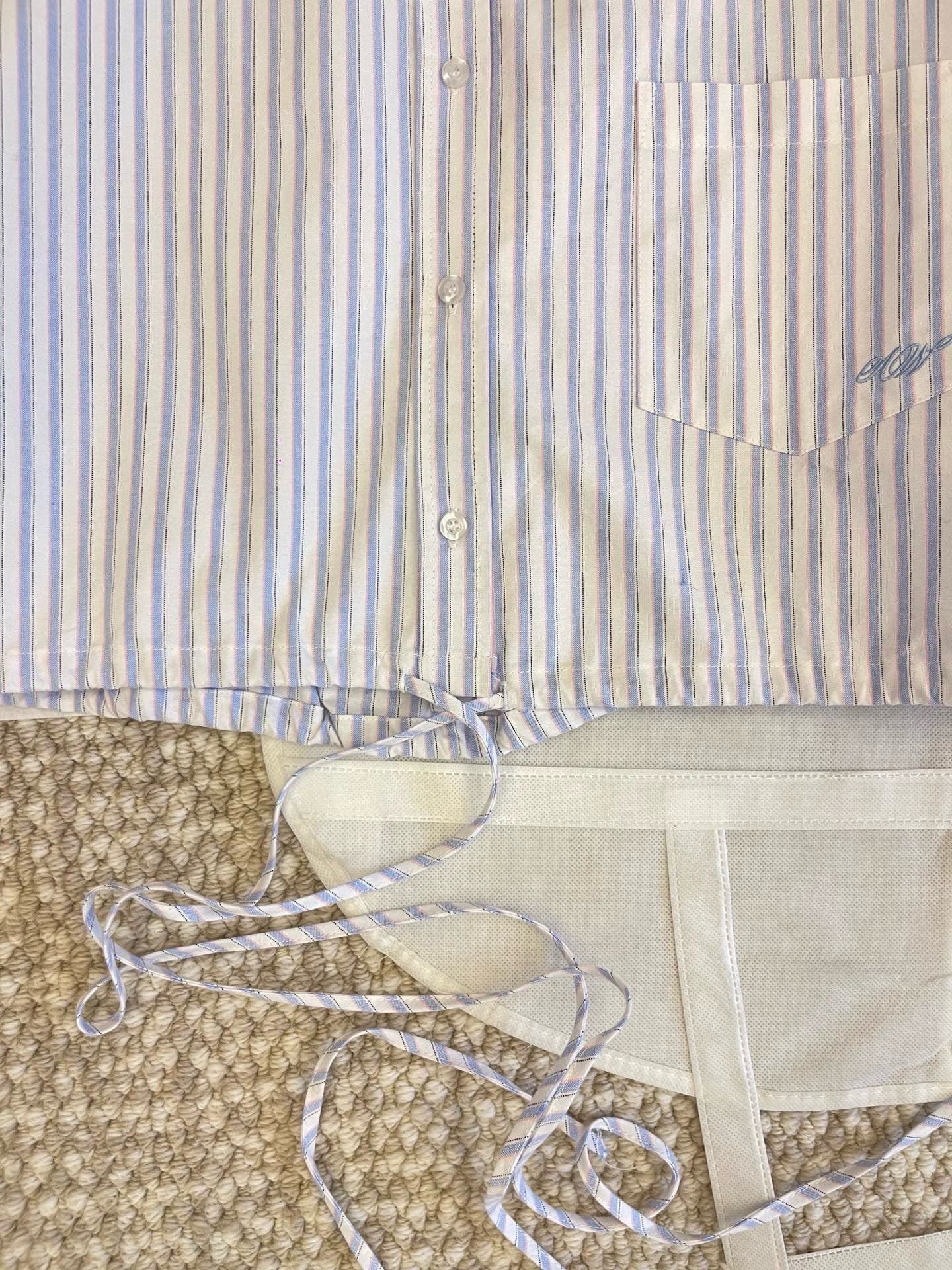 Alexander Wang Striped Cropped Shirt