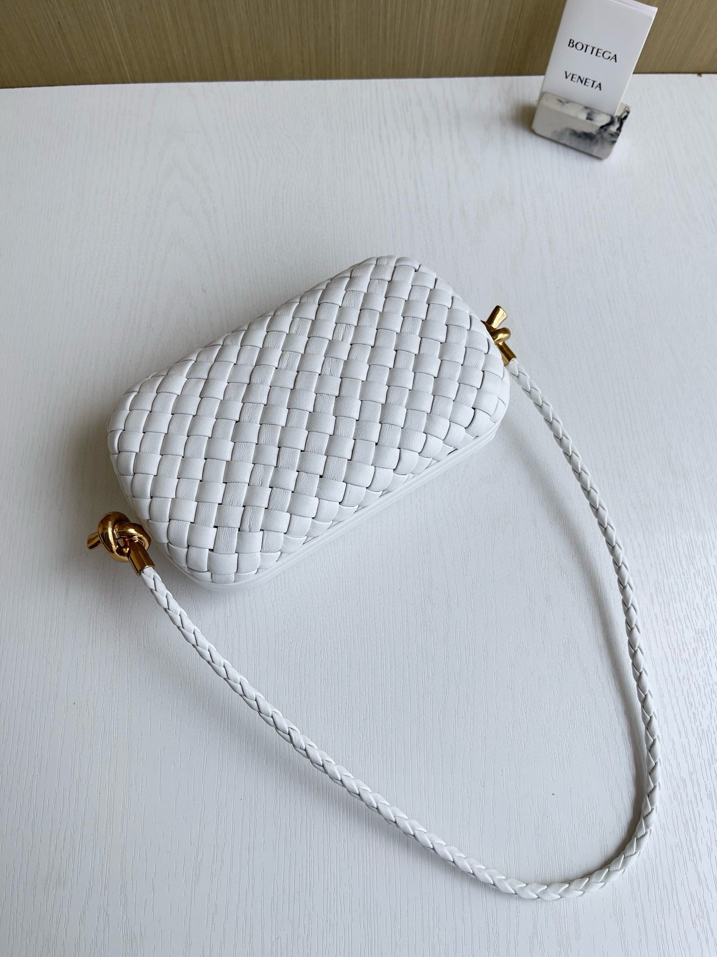BV Knot Foulard Intrecciato Shoulder Bag