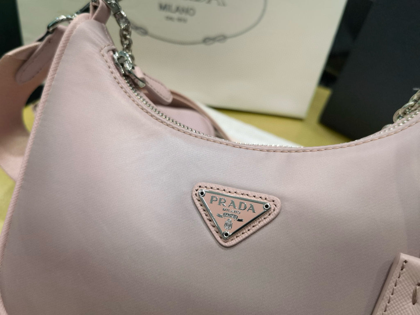 PD Re-Nylon Saffiano Bag