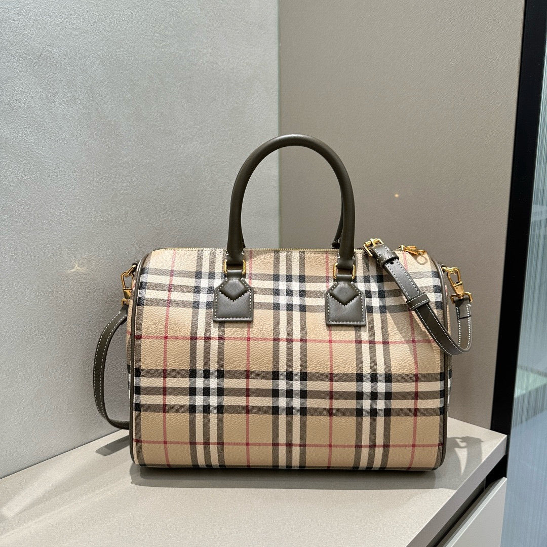 Burberry Medium Check Bowling Bag