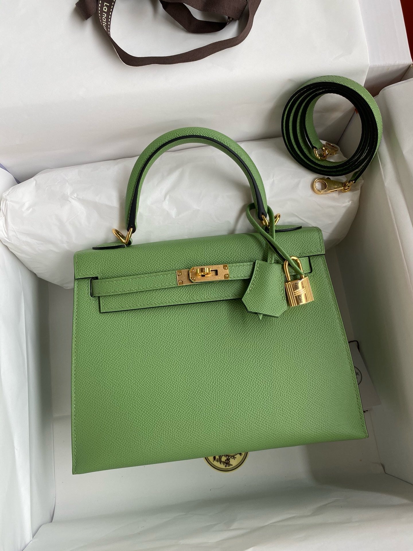 Hermes Kelly, 25 cm, 3I, Epsom