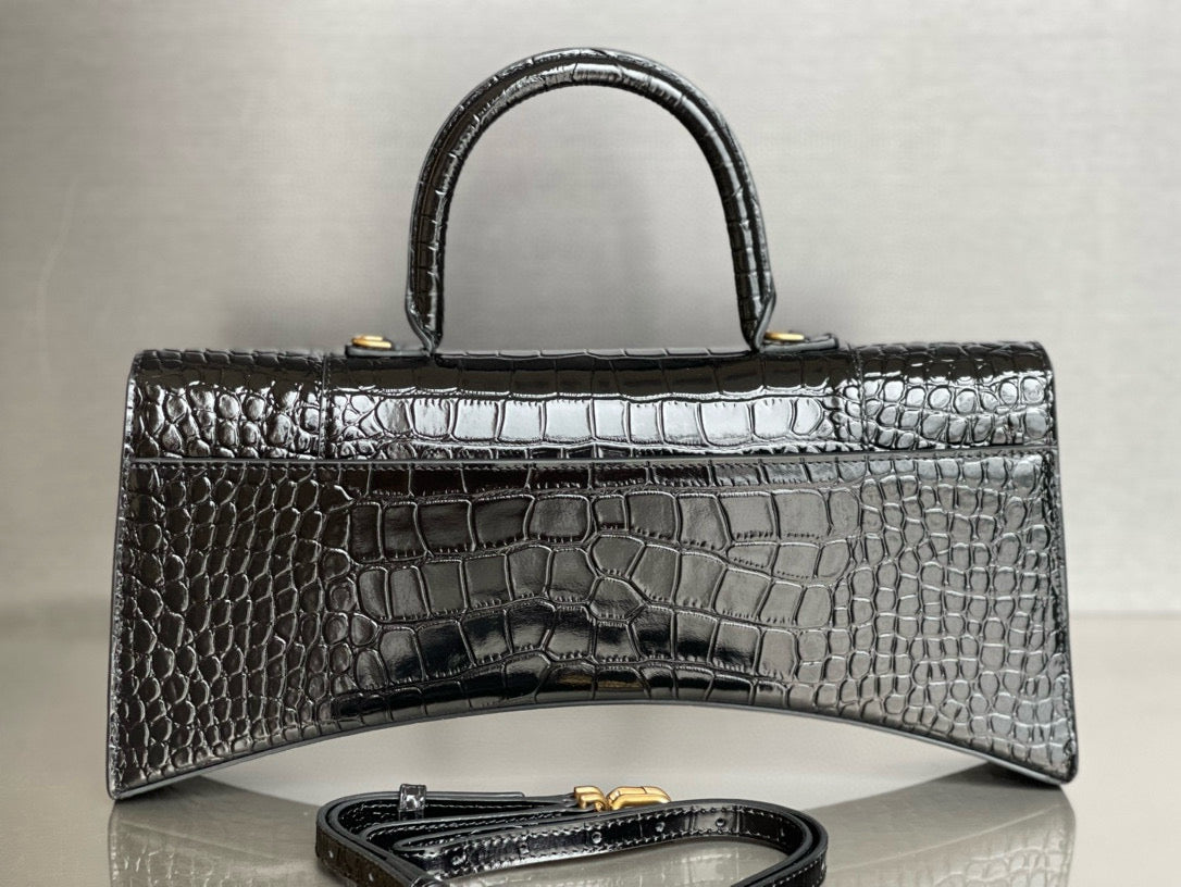 BLCG Hourglass XS Crocodile Tote Bag(6x15x35cm)