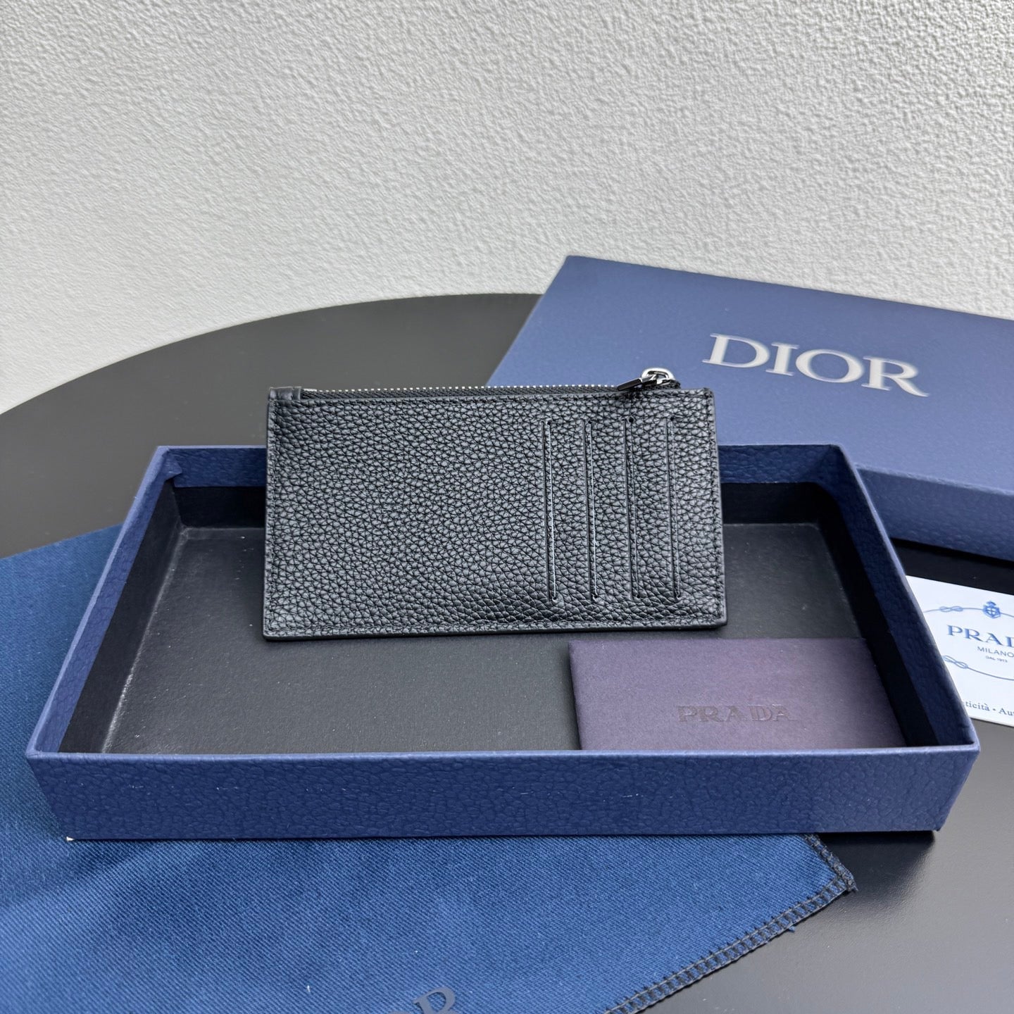 Dior Zipped Card Holder