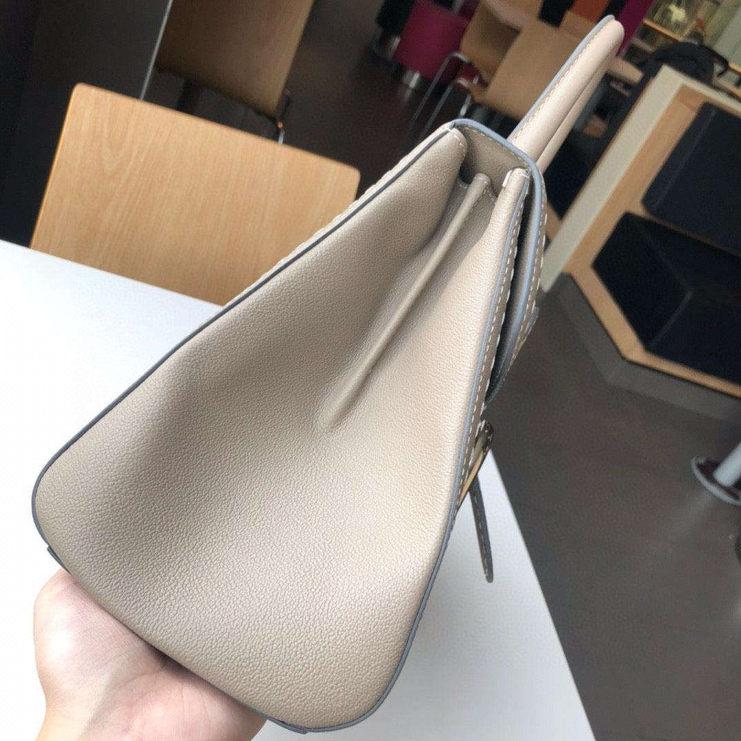 Delvaux Brillant MM Surpique Handbag