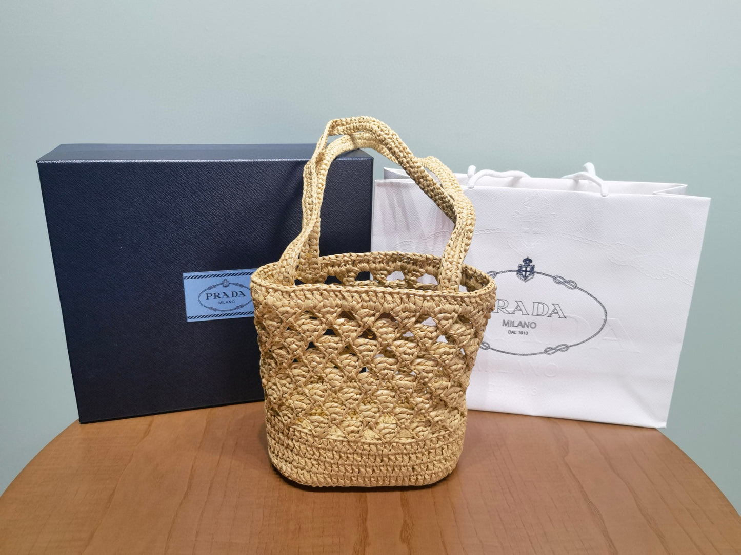 PD Mini Crochet Tote Bag