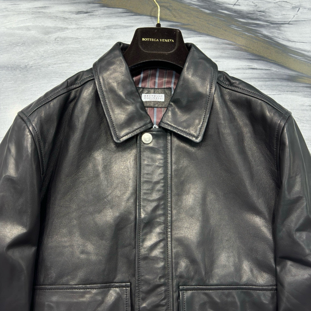Brunello Cucinelli Leather Jacket