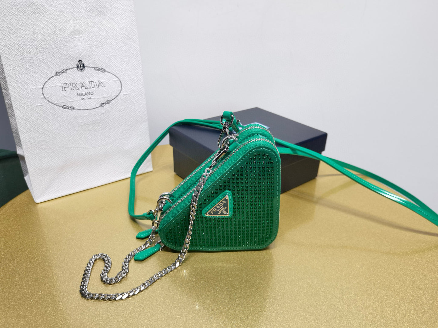 Prada Triangle Crystal Bag