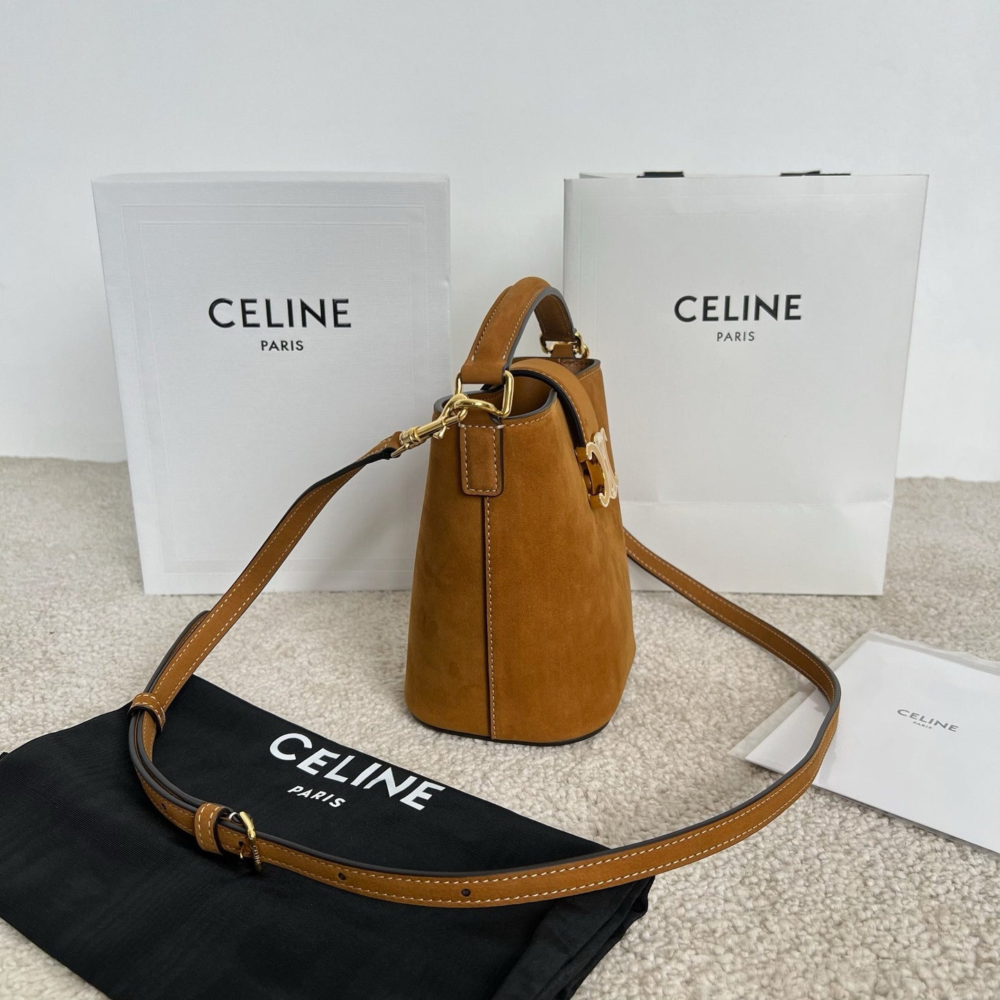 Celine Triomphe Bucket