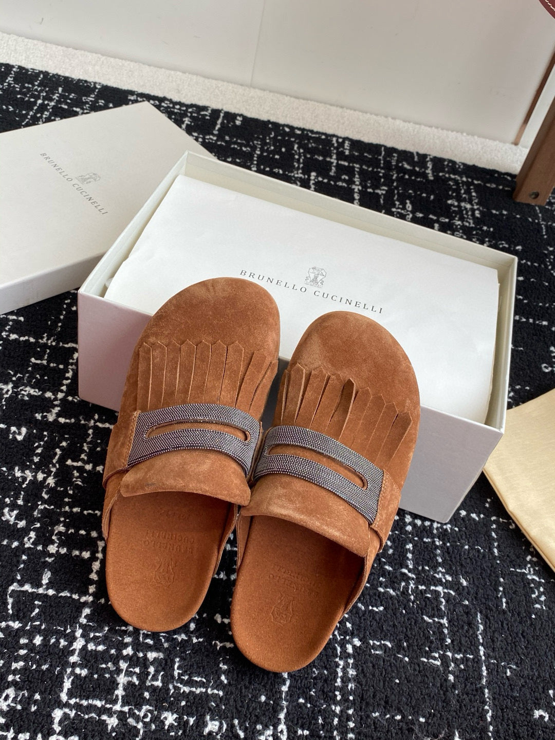 Brunello Cucinelli Sabot Loafers