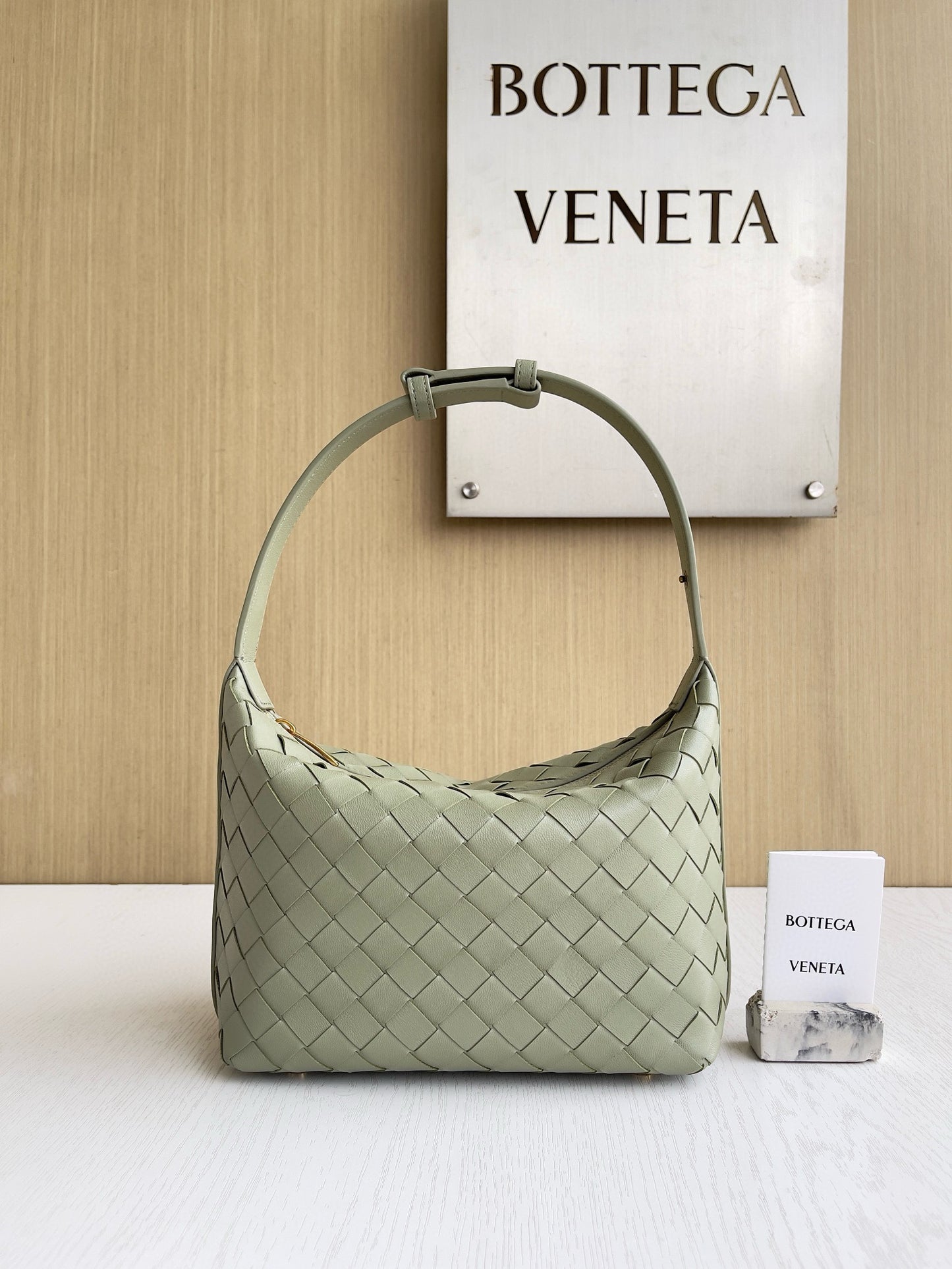 BV Wallace Intrecciato Shoulder Bag