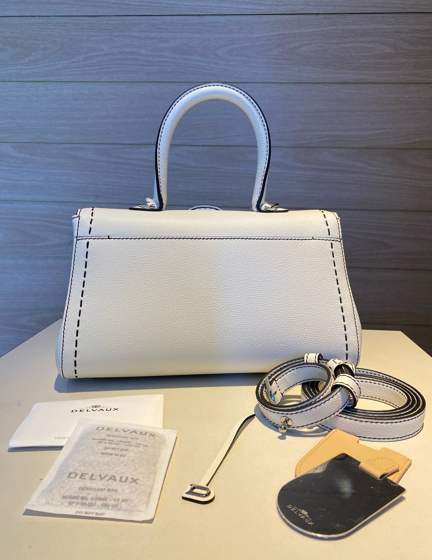 Delvaux Brillant Mini Surpique Handbag