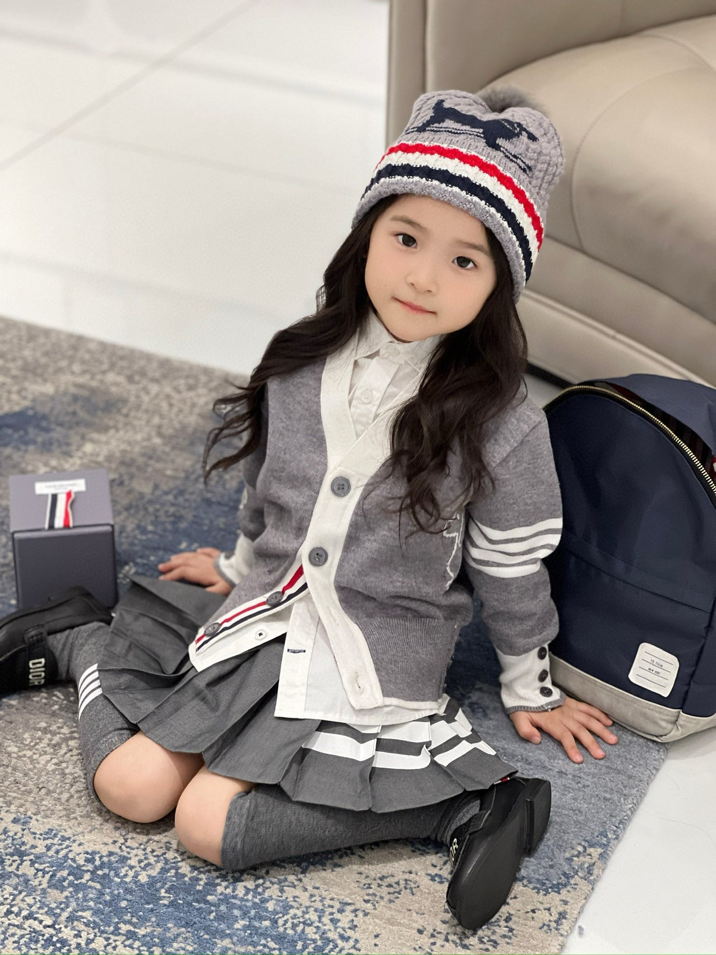 TB Cardigan/Skirt Set