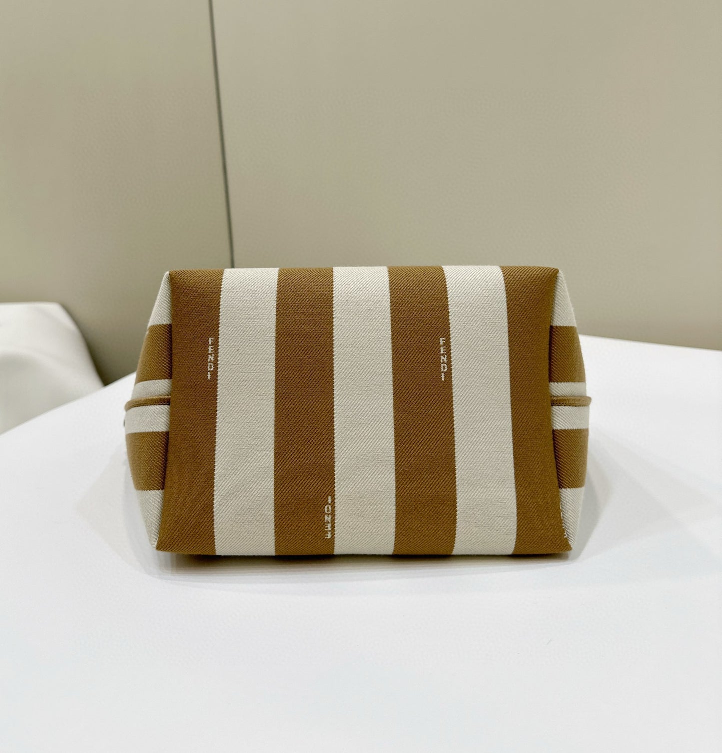 Fendi Pequin Roll Tote Bag (Medium)