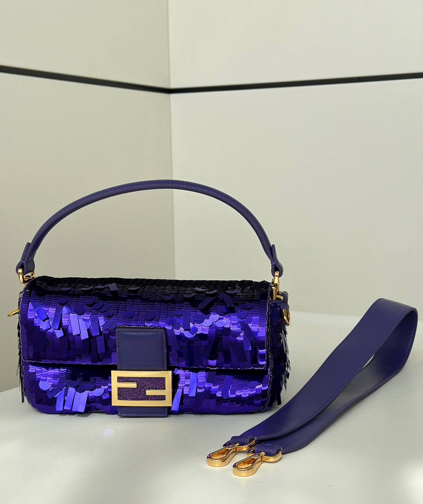Fendi Baguette Sequins Bag