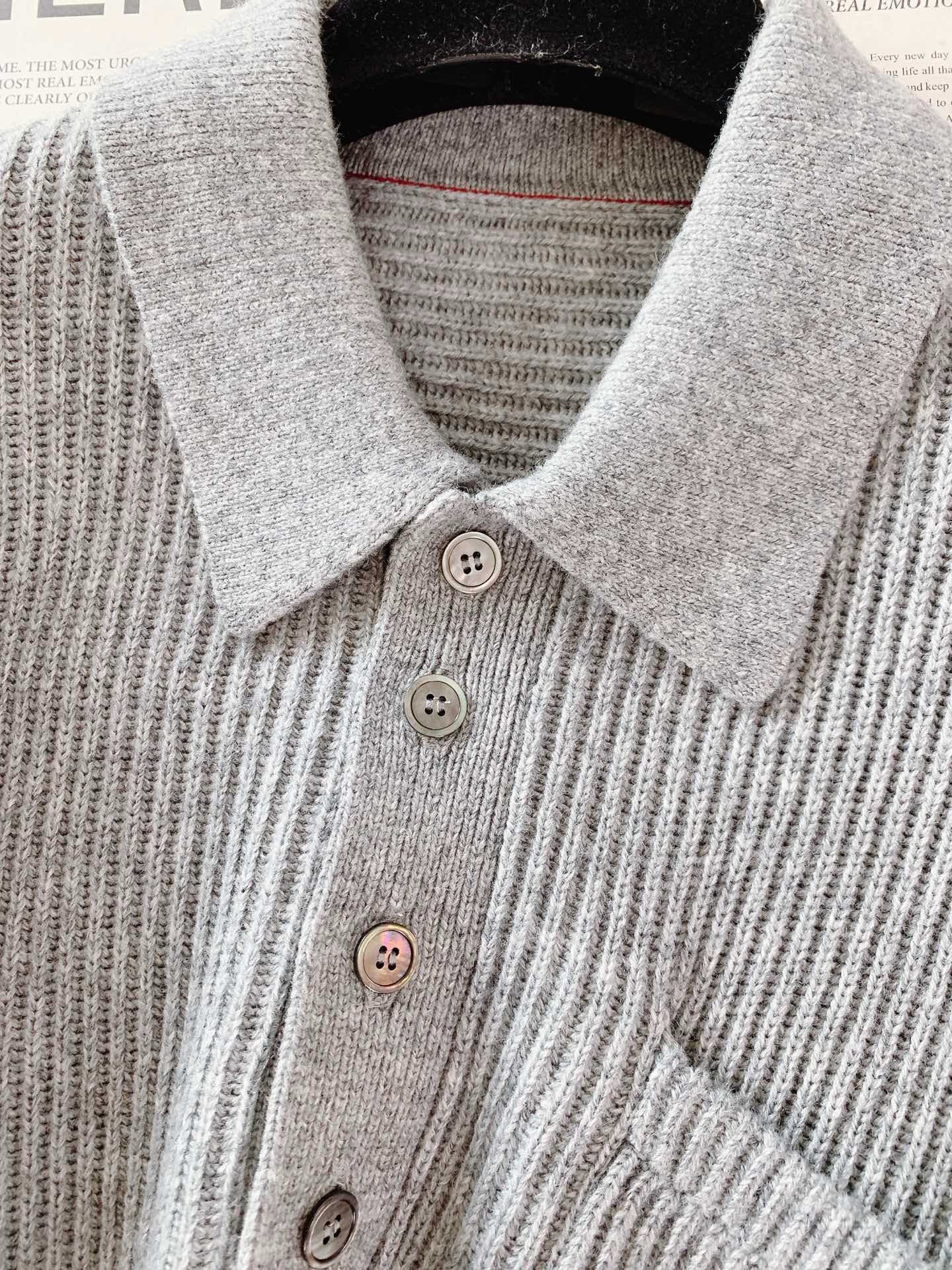 Brunello Cucinelli Long Sleeve Polo