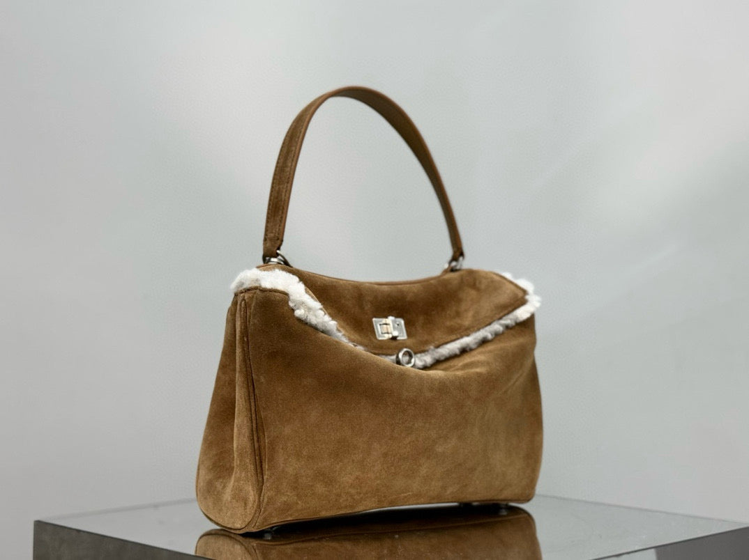 BLCG Rodeo Medium Suede Handbag 29x20x10cm