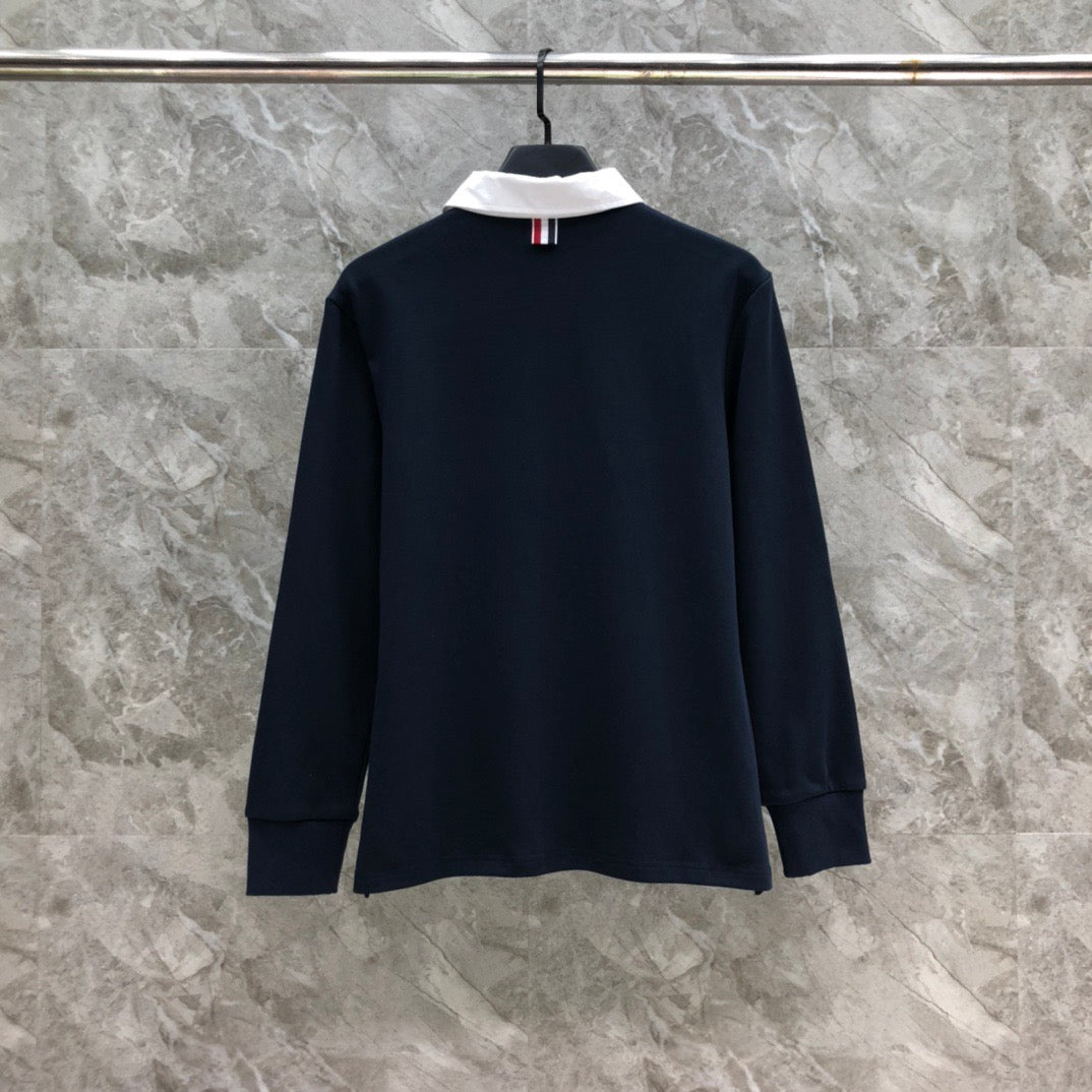 Thom Browne Long Sleeve Polo