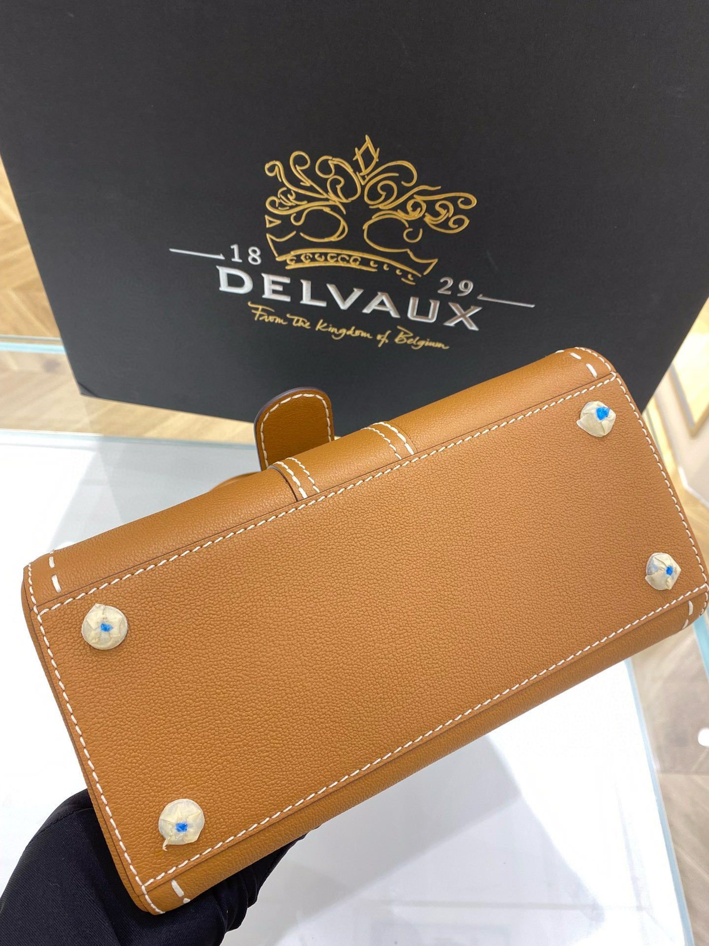 Delvaux Brillant MM Surpique Handbag