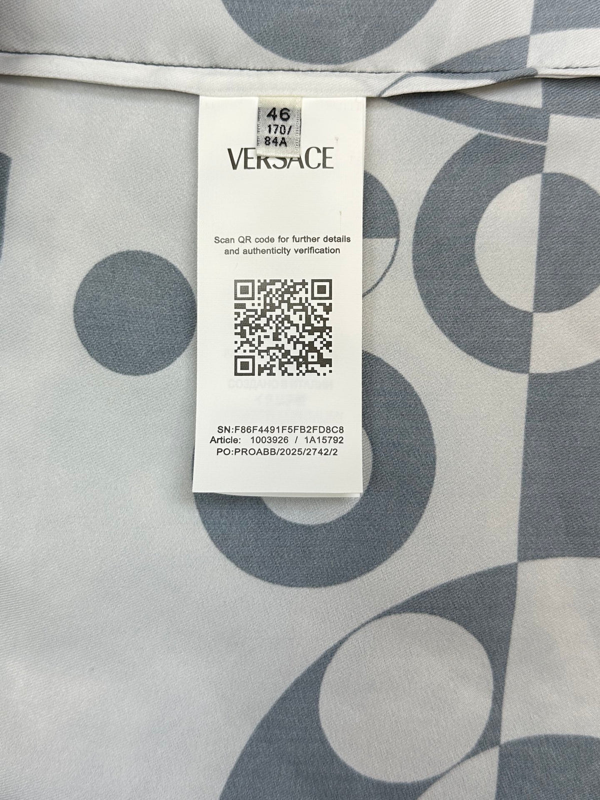 Versace Long Sleeve Shirt