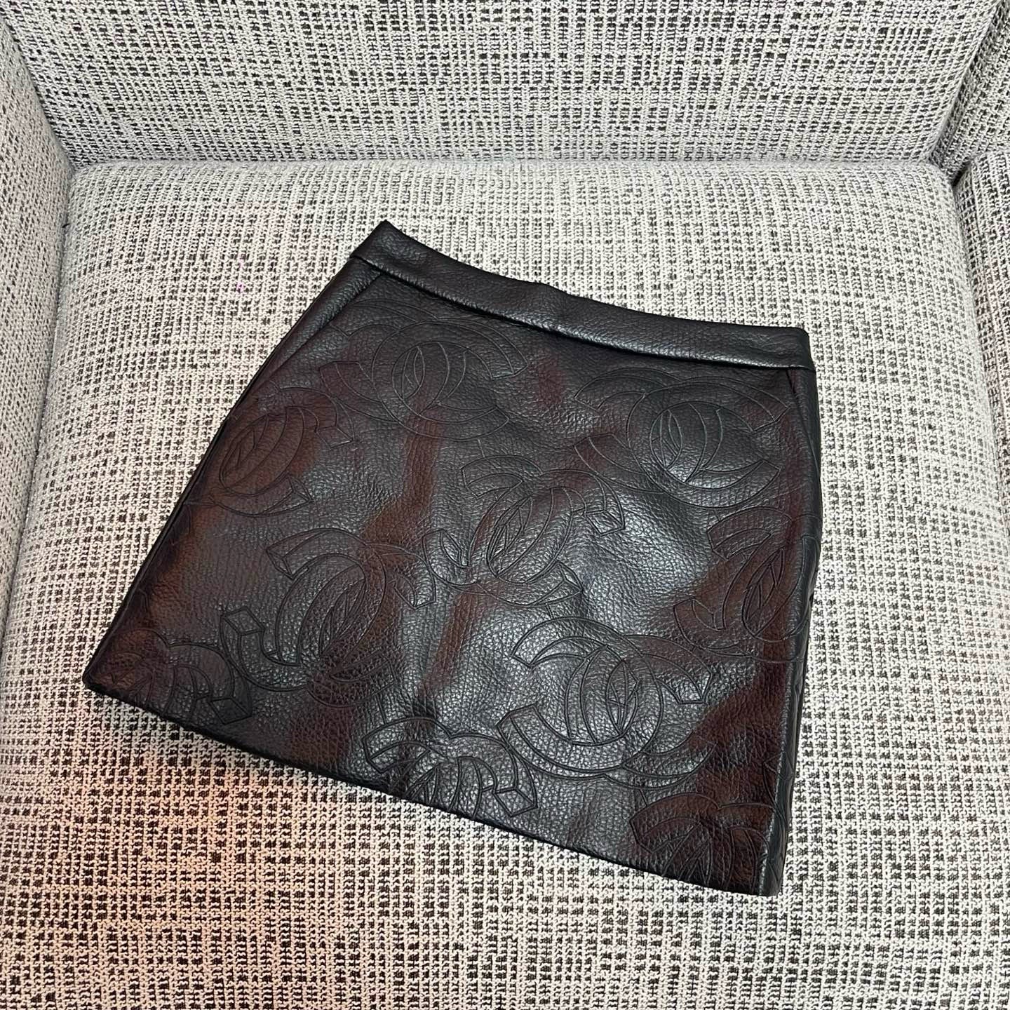 Chanel Leather Skirt