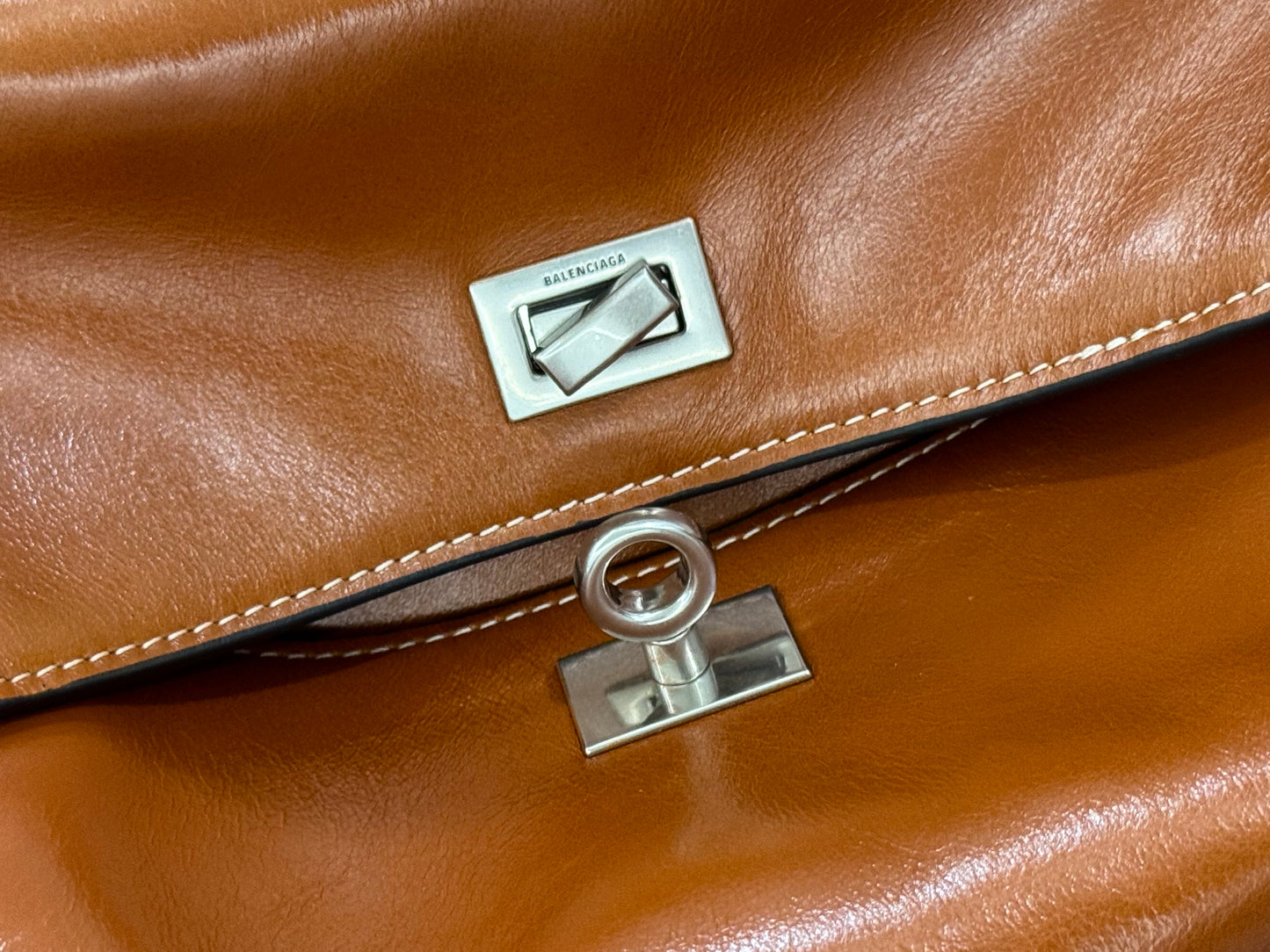 BLCG Rodeo Mini Leather Tote Handbag 35x23x11cm