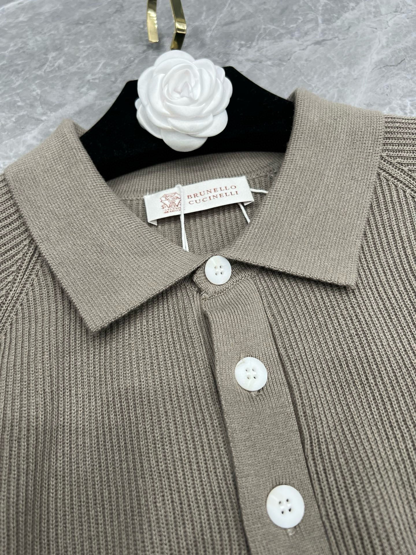 Brunello Cucinelli Long Sleeve Polo
